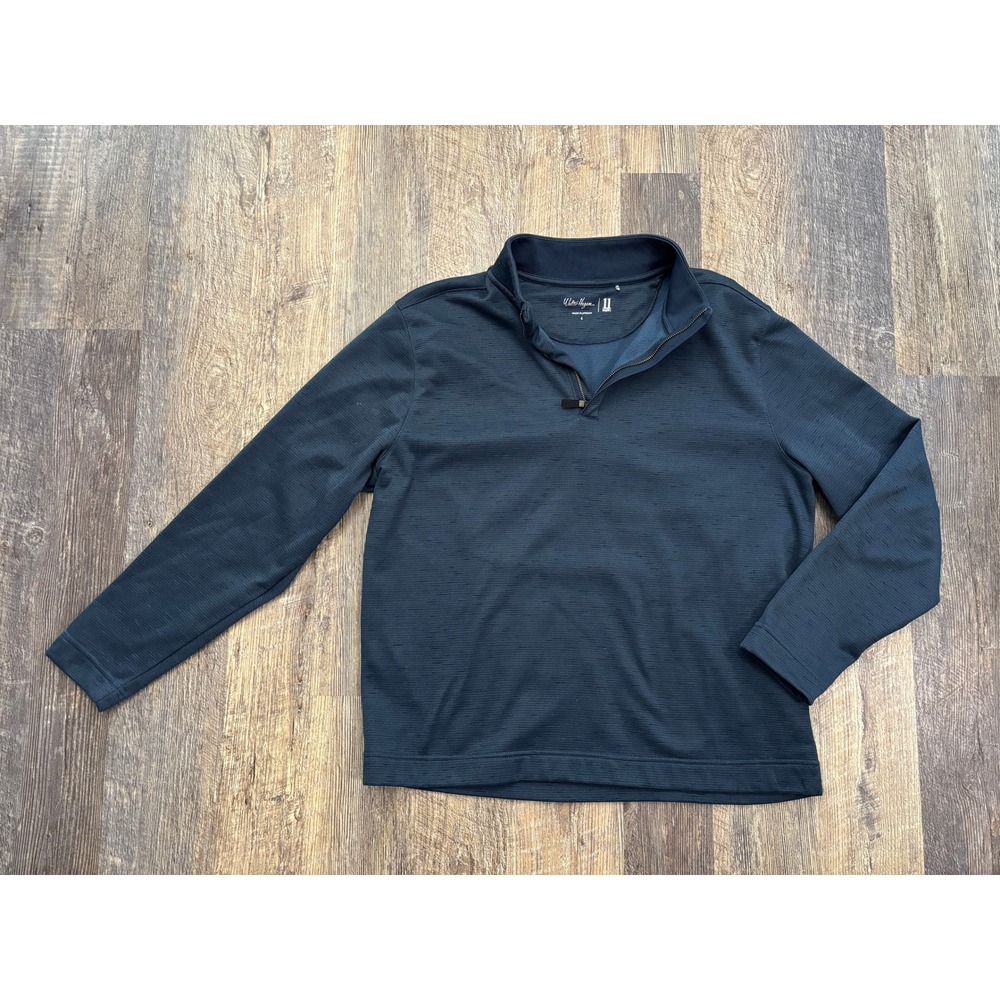 Walter Hagen 11 Majors Mens Large Navy Blue Quarter Zip Pullover Golf Fleece L